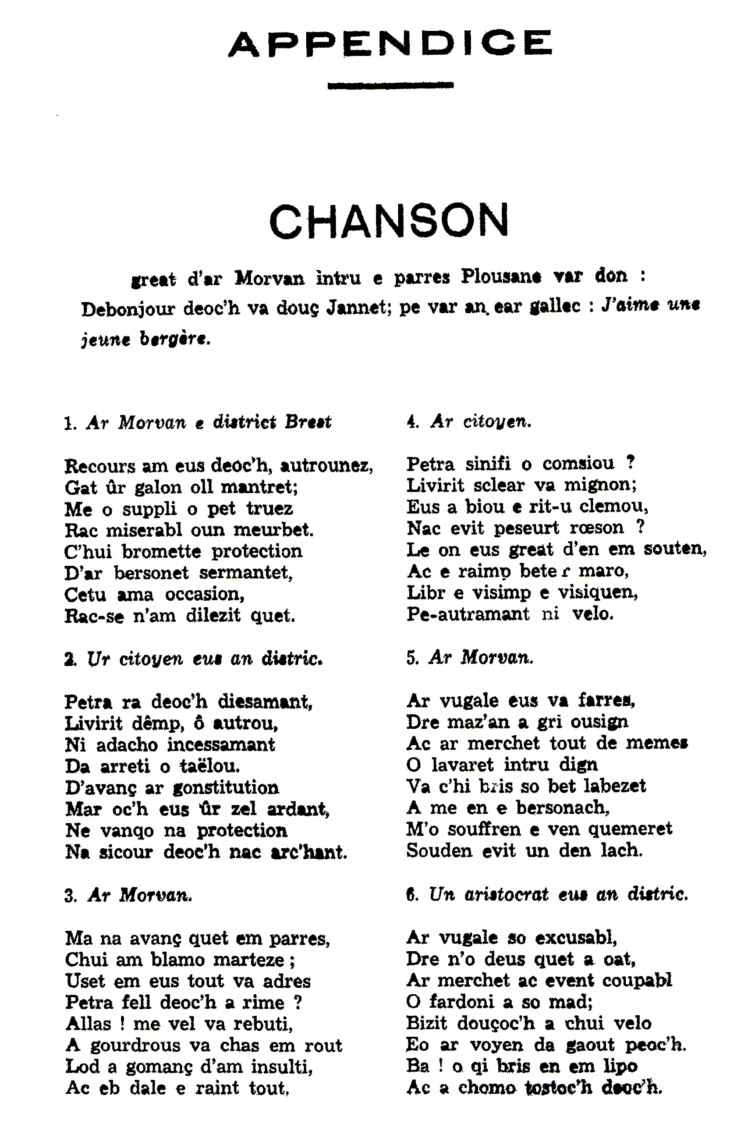 Plouzan sous la Rvolution : chanson (Partie 1).