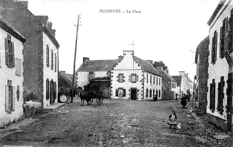 Ville de Plozévet (Bretagne).