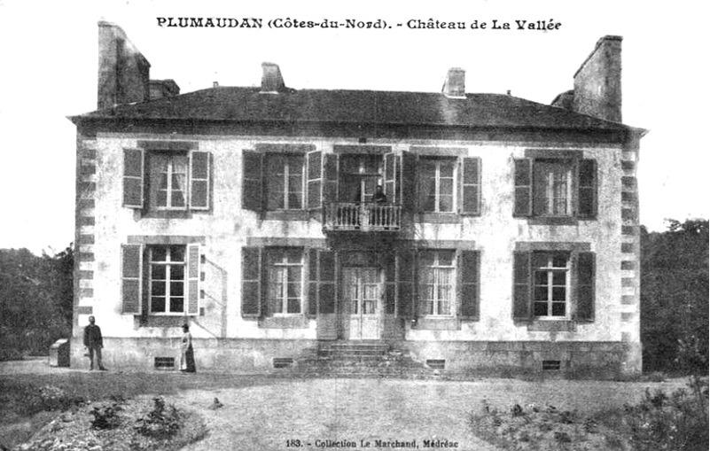 Ville de Plumaudan (Bretagne) : chteau de la Valle.