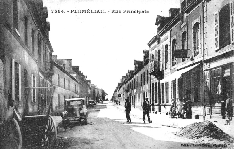 Ville de Pluméliau (Bretagne).