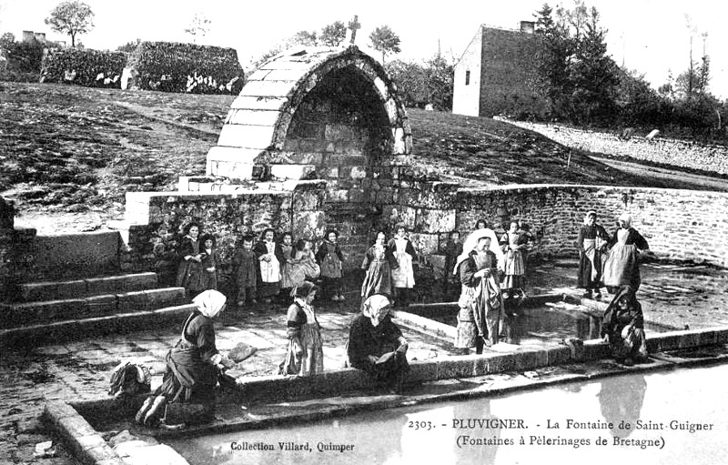 Fontaine de Pluvigner (Bretagne).
