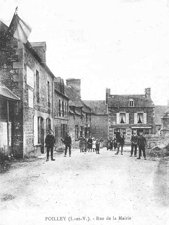 Ville de Poilley (Bretagne).