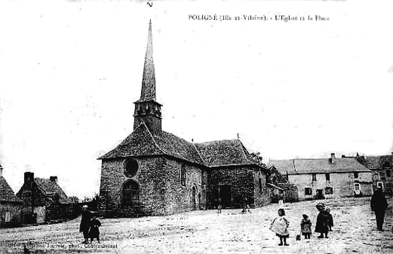 Ville de Poligné (Bretagne).