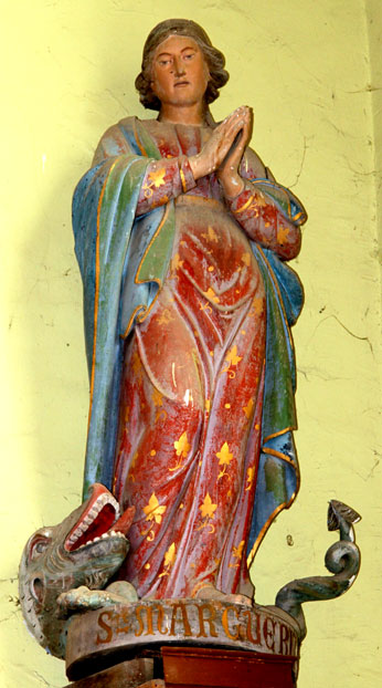 Statue de l'glise Saint-Pierre-s-Liens de Pommerit-Jaudy (Bretagne)