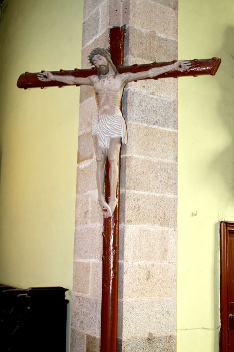 Statue de l'glise Saint-Pierre-s-Liens de Pommerit-Jaudy (Bretagne)