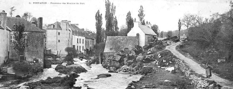 Ville de Pont-Aven (Bretagne).