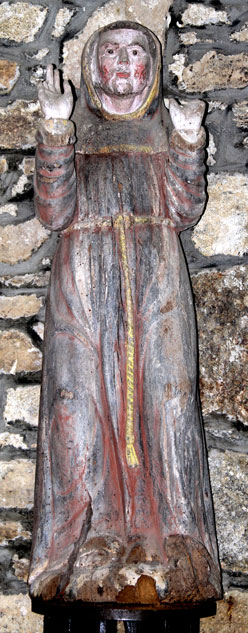 Statue de l'glise Saint-Jean-Baptiste de Pont-Melvez (Bretagne)