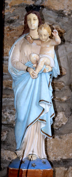 Statue de l'glise Saint-Jean-Baptiste de Pont-Melvez (Bretagne)