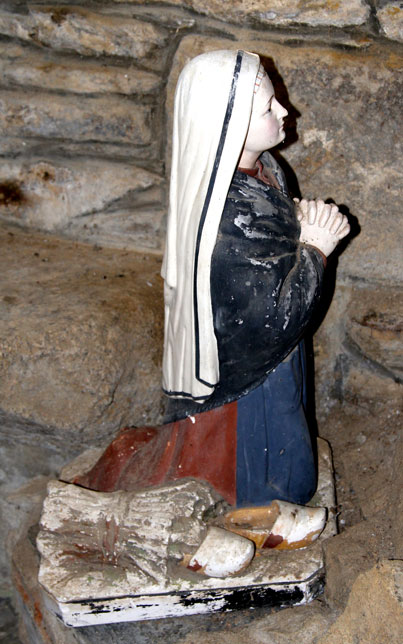 Statue de l'glise Saint-Jean-Baptiste de Pont-Melvez (Bretagne)