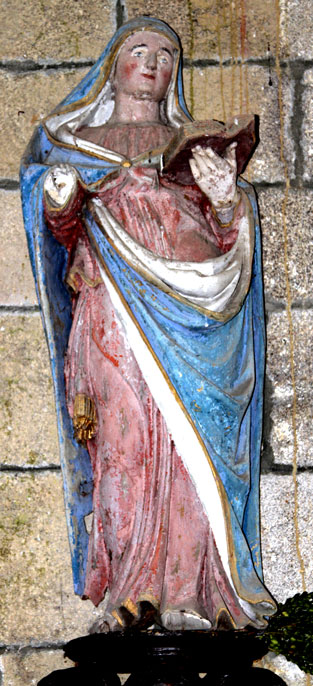 Statue de l'glise Saint-Jean-Baptiste de Pont-Melvez (Bretagne)