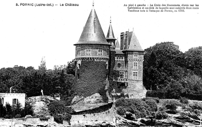 Le château de Pornic (anciennement en Bretagne).