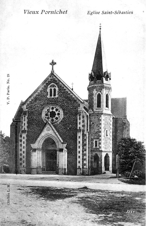Eglise Saint-Sébastien à Pornichet (anciennement en Bretagne).