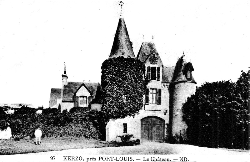 Château de Kerzo en Port-Louis (Bretagne).