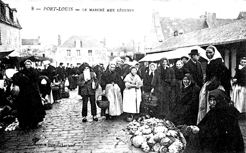Marché de Port-Louis (Bretagne).