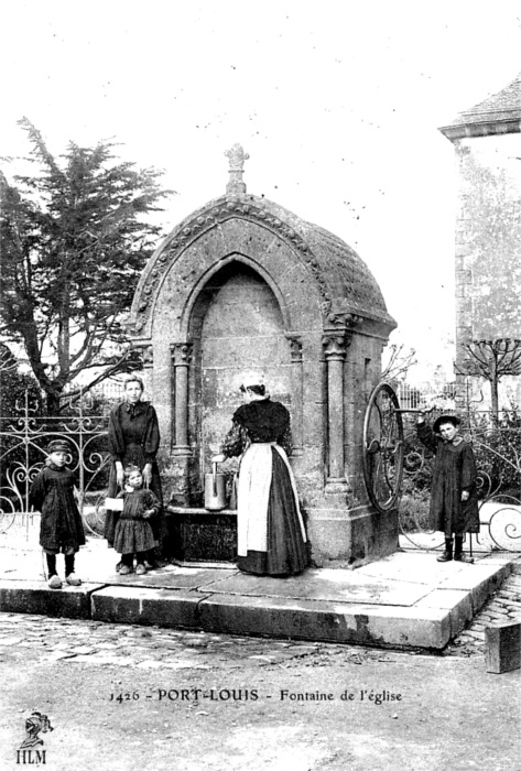 Fontaine de Port-Louis (Bretagne).