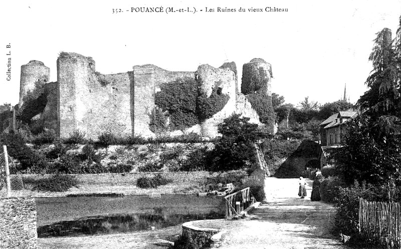Le chteau de Pouanc (Anjou).