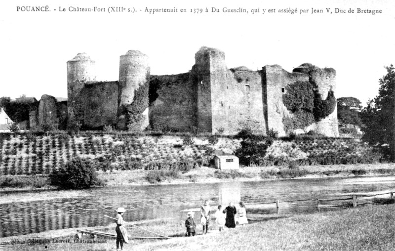 Le chteau de Pouanc (Anjou).