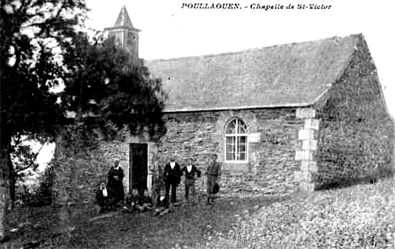 Chapelle Saint-Victor à Poullaouen (Bretagne).