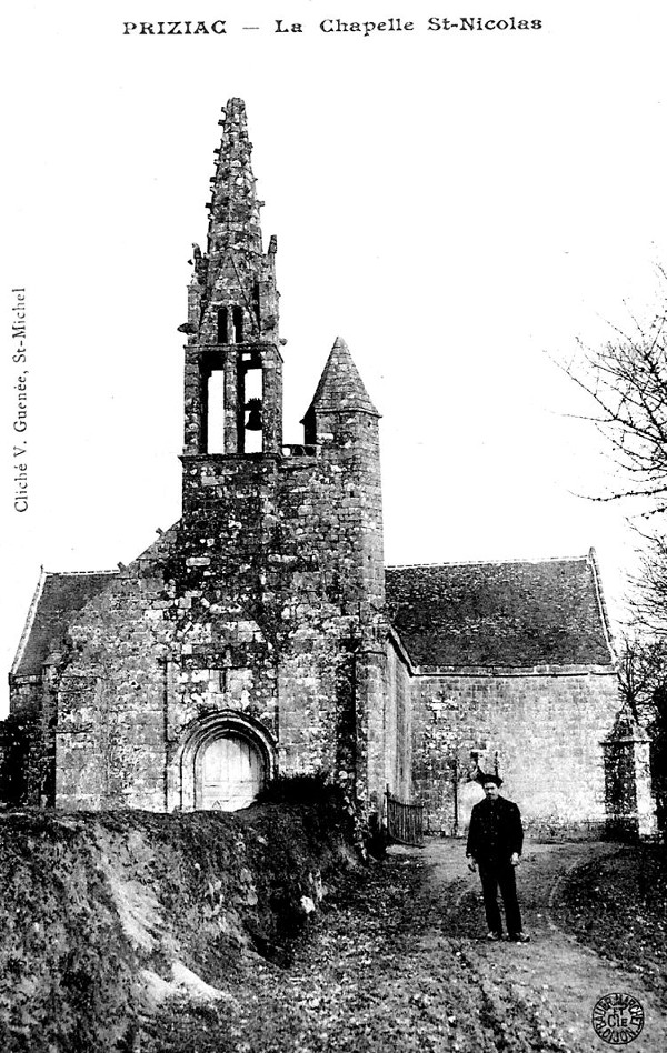 Chapelle Saint-Nicolas de Priziac (Bretagne).