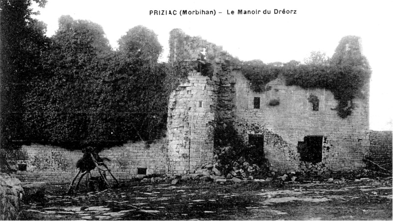 Château de Priziac (Bretagne).