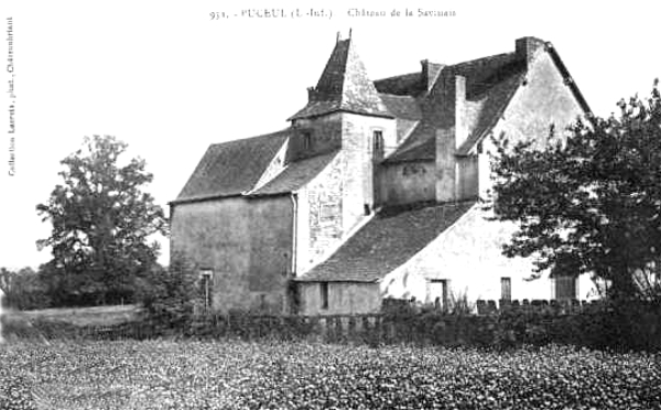Château de Savinaie ou Savinaye en Puceul (Loire-Atlantique).