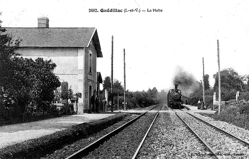 Gare de Qudillac (Bretagne).