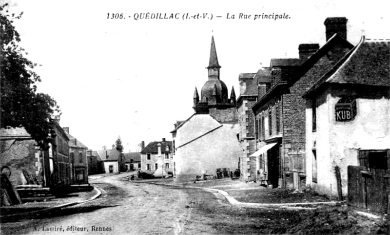 Ville de Qudillac (Bretagne).