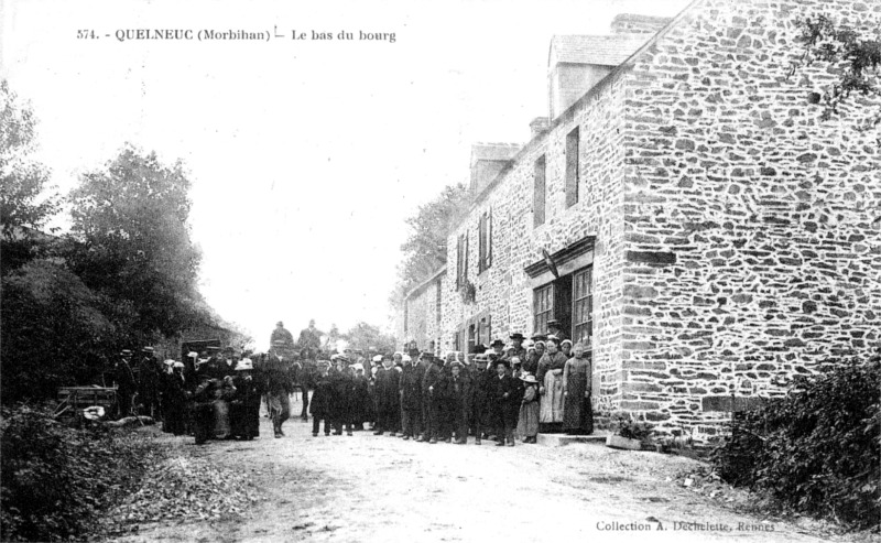 Ville de Quelneuc (Bretagne).