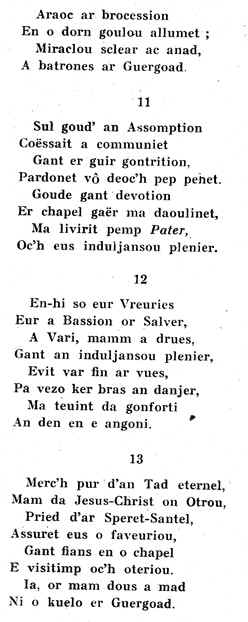 Qumnven : cantique en l'honneur de Notre-Dame de Kergoat