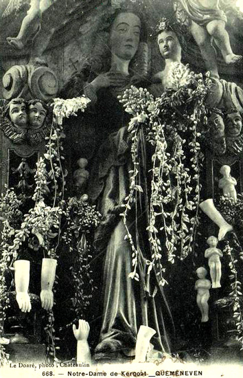 Statue de Notre-Dame de Kergoat  Qumnven (Bretagne)