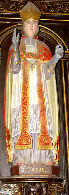 Statue de l'glise Saint-Herv de Quemperven (Bretagne)