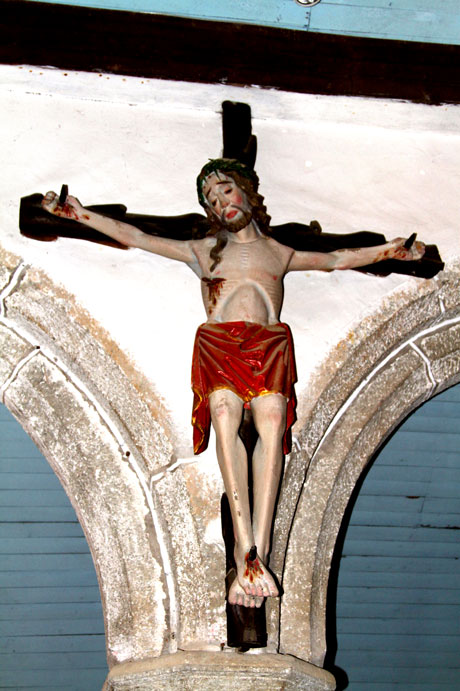 Statue de l'glise Saint-Herv de Quemperven (Bretagne)