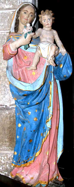 Statue de l'glise Saint-Herv de Quemperven (Bretagne)