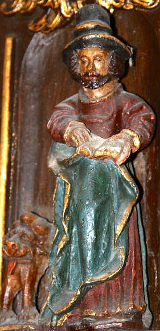 Statue de l'glise Saint-Herv de Quemperven (Bretagne)