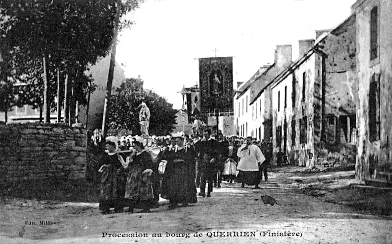 Ville de Querrien (Bretagne).