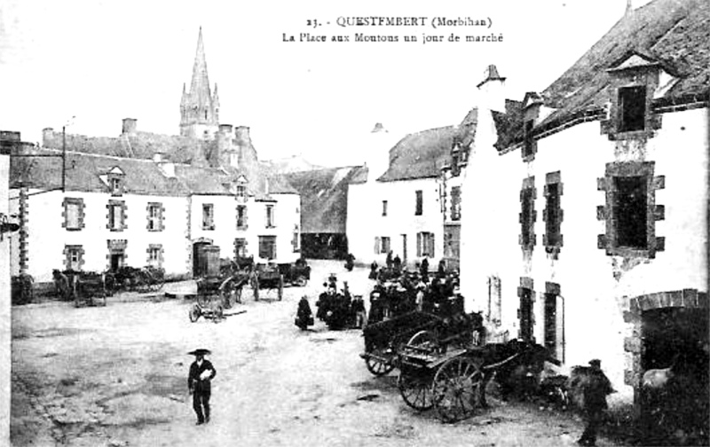 Ville de Questembert (Bretagne).