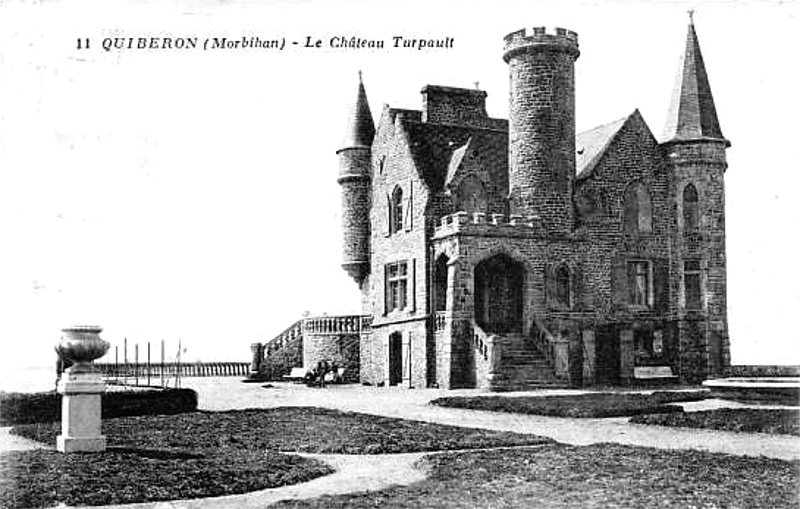 Ville de Quiberon (Bretagne) : château Turpault.