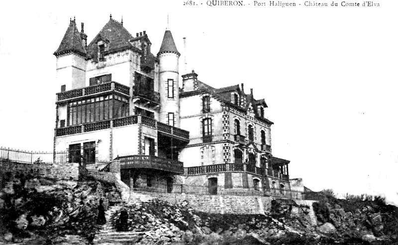Ville de Quiberon (Bretagne) : château.
