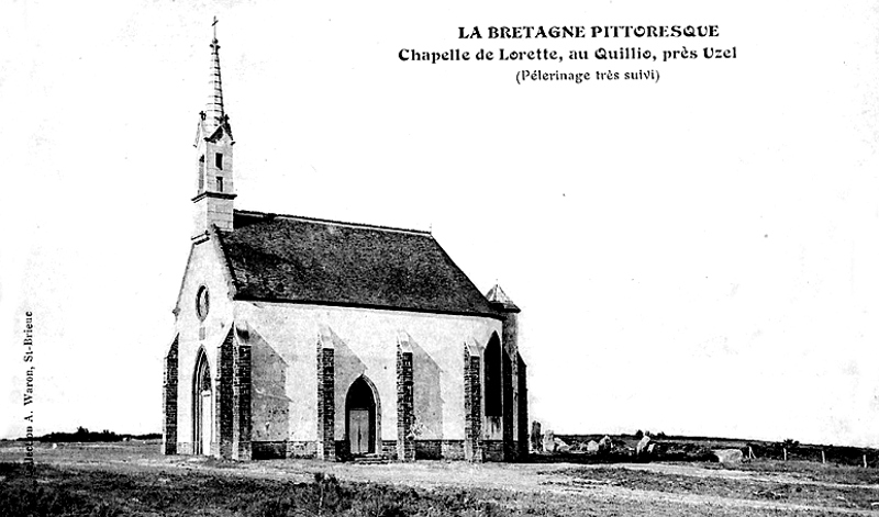 Ville de Quillio (Bretagne) : chapelle de Lorette.