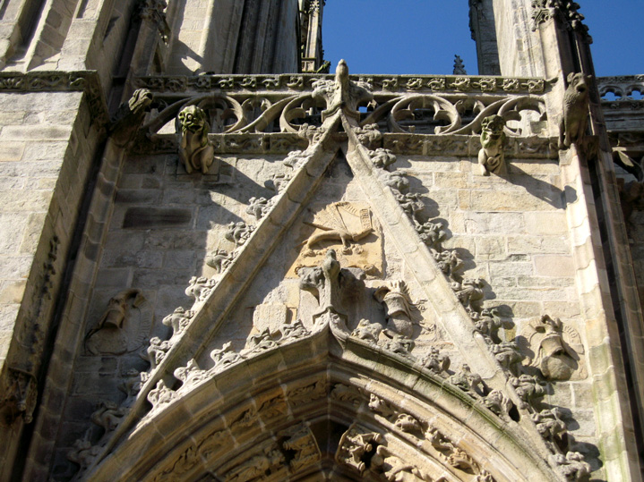 Quimper : cathdrale Saint-Corentin (portail Sud)