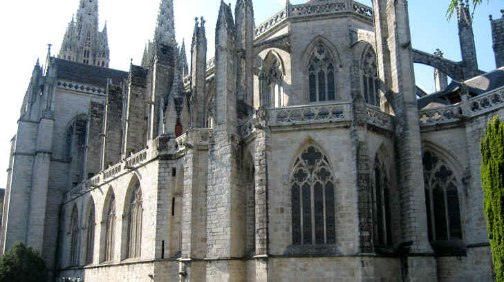 Quimper : cathdrale Saint-Corentin (faade Sud)