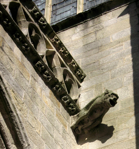 Quimper : cathdrale Saint-Corentin (faade Sud, gargoulle)