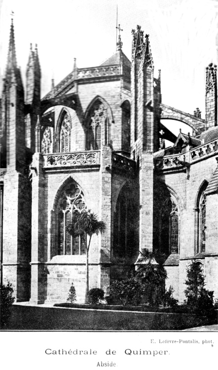 Eglise-Cathdrale de Quimper (Bretagne).