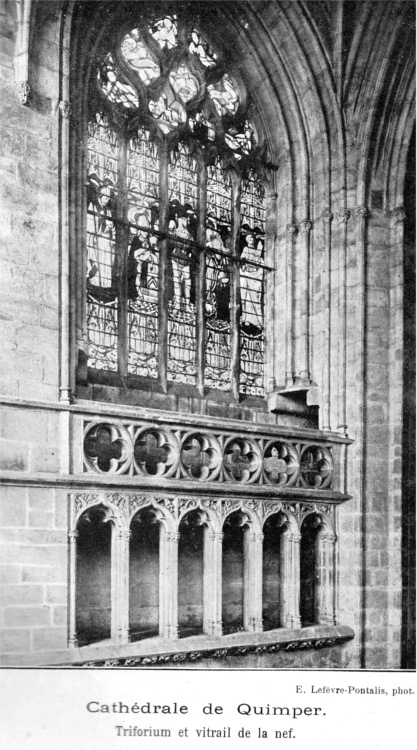 Eglise-Cathdrale de Quimper (Bretagne).