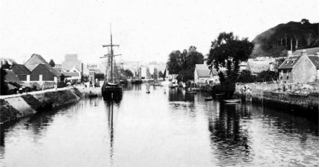 Port de Quimper (Bretagne).