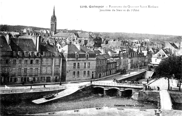 Quimper (Bretagne) : quartier de Saint-Mathieu.