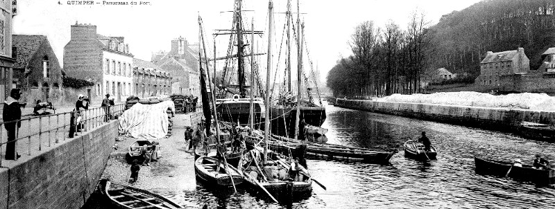 Ville de Quimper (Bretagne).