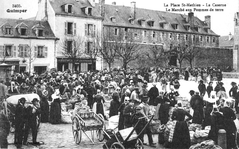 Ville de Quimper (Bretagne).