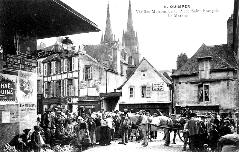 Ville de Quimper (Bretagne).