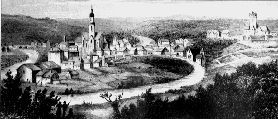 Quimperlé : abbaye de Sainte-Croix (1835)